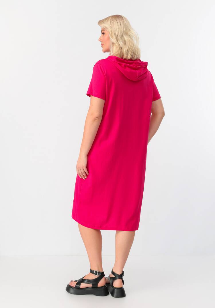 Платье с капюшоном свободного кроя шир.  750, рис. 3