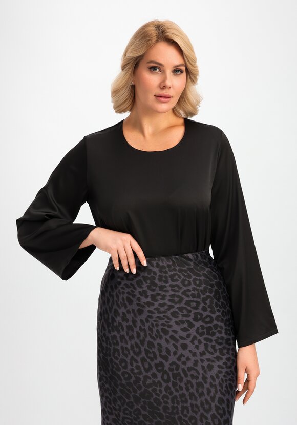 Блуза свободного кроя с шелком шир.  580, рис. 25