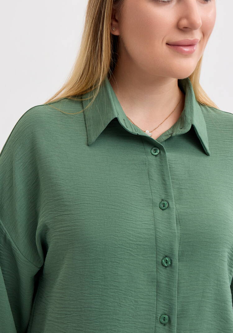 Рубашка свободного кроя с ассиметричным низом шир.  750, рис. 11