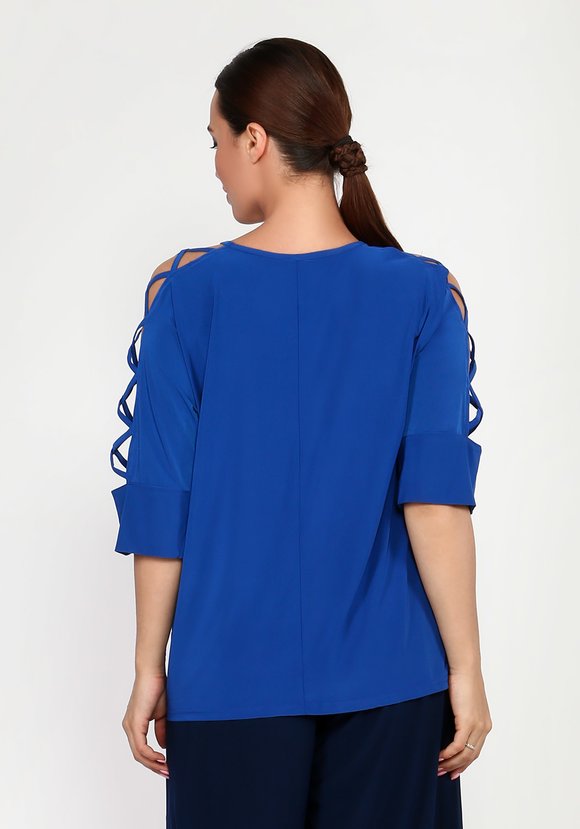 Блузка с оригинальными рукавами 1/2 шир.  580, рис. 14