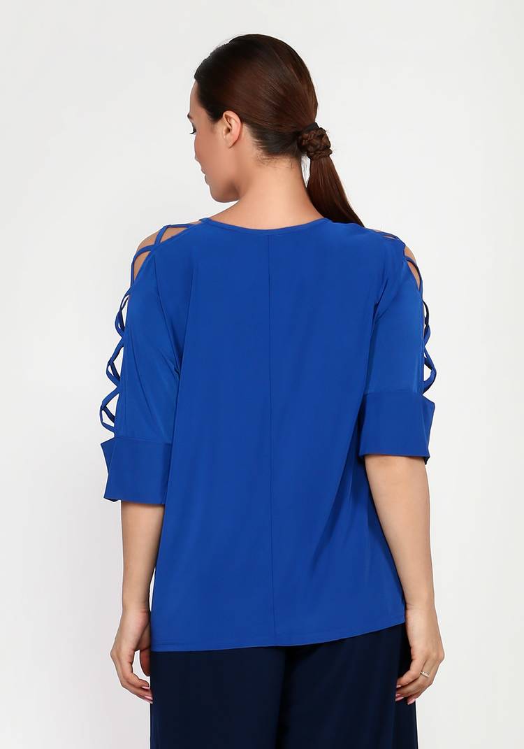 Блузка с оригинальными рукавами 1/2 шир.  750, рис. 14