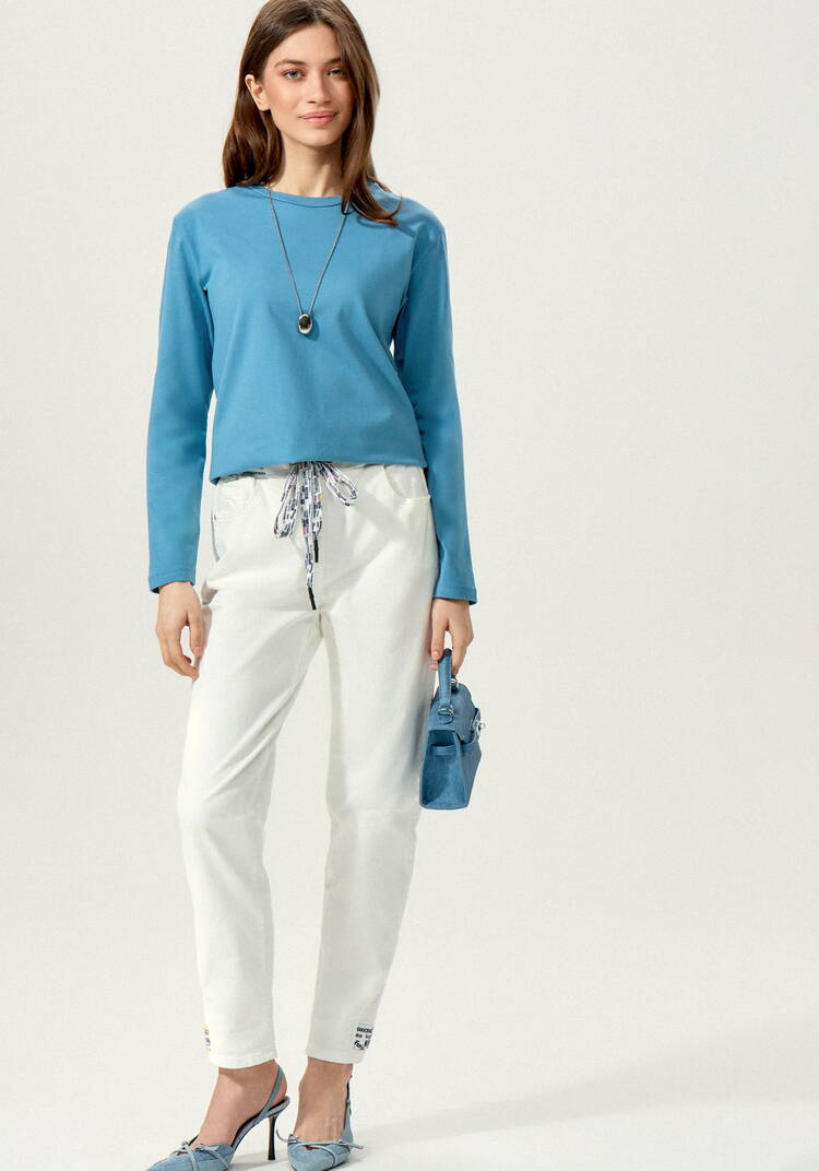 Лонгслив с круглым воротом из хлопка шир.  750, рис. 24