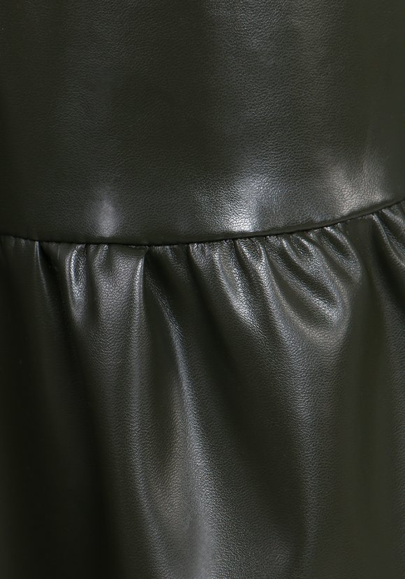 Юбка с воланом из эко-кожи шир.  580, рис. 12