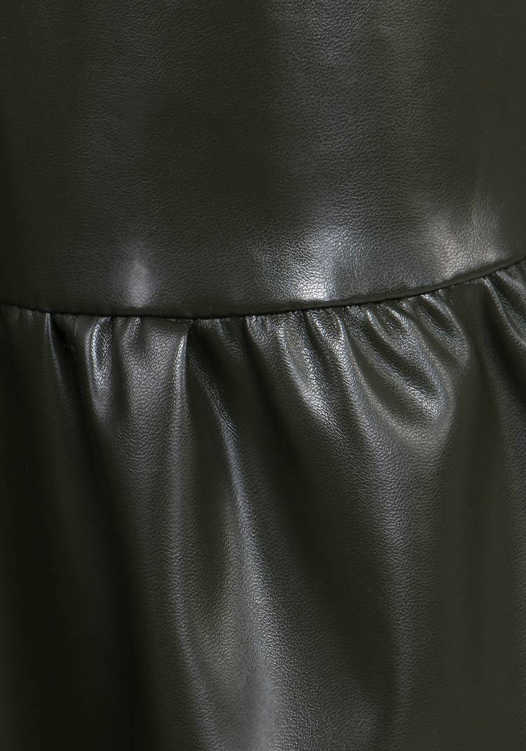 Юбка с воланом из эко-кожи шир.  750, рис. 12