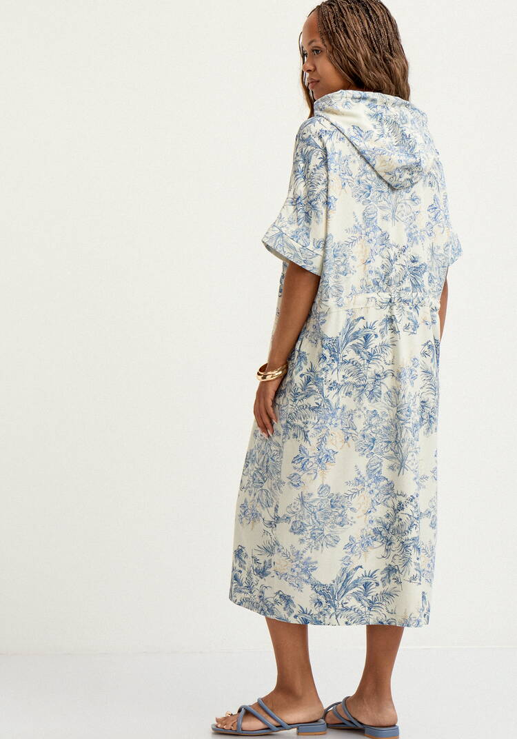 Платье изо льна с капюшоном шир.  750, рис. 11