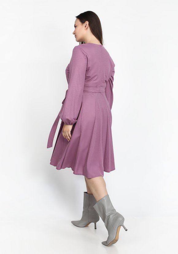 Платье однотонное с пышной юбкой шир.  580, рис. 2