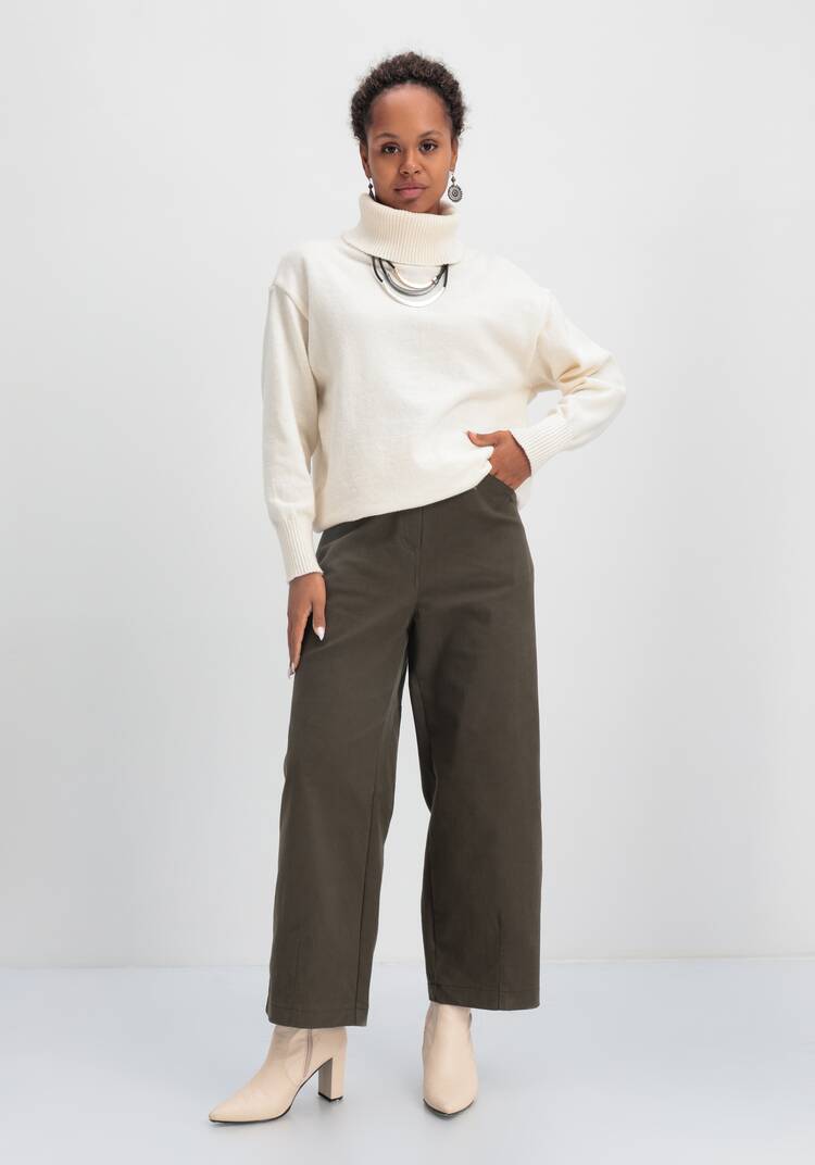 Брюки широкие с оригинальными карманами шир.  750, рис. 18