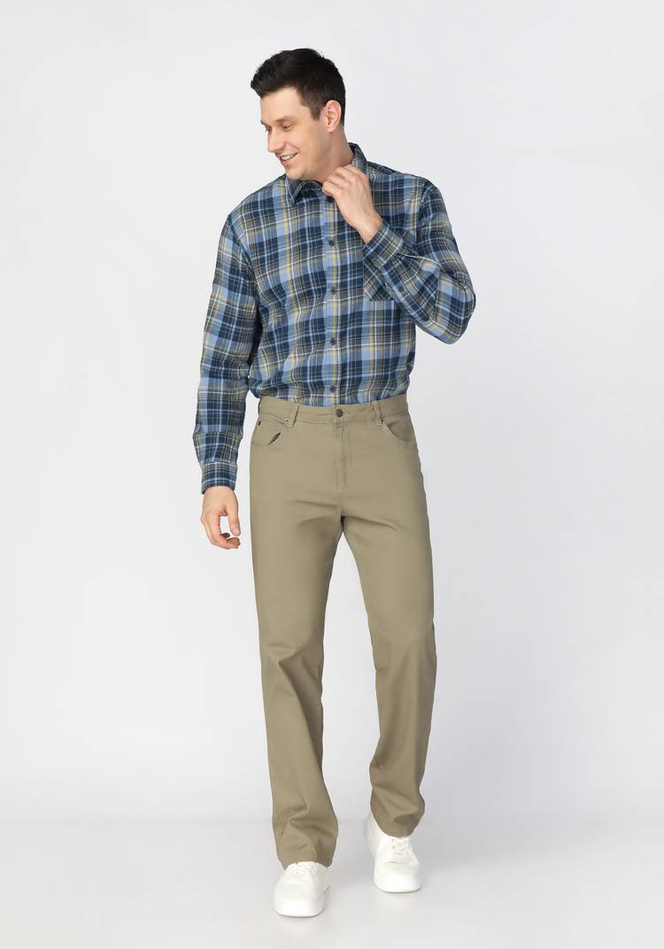 Рубашка фланелевая в клетку Паскаль шир.  750, рис. 3