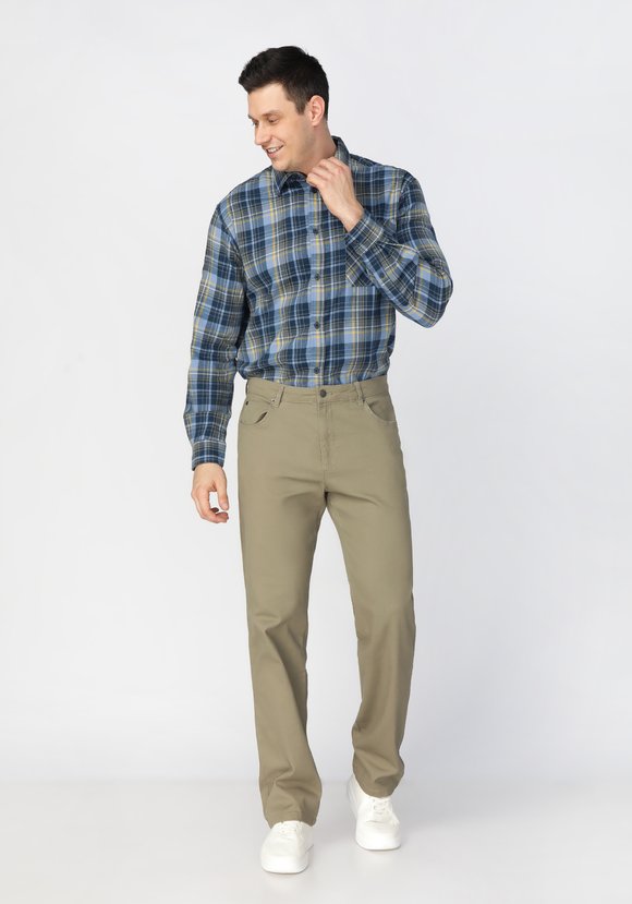 Рубашка фланелевая в клетку Паскаль шир.  580, рис. 3