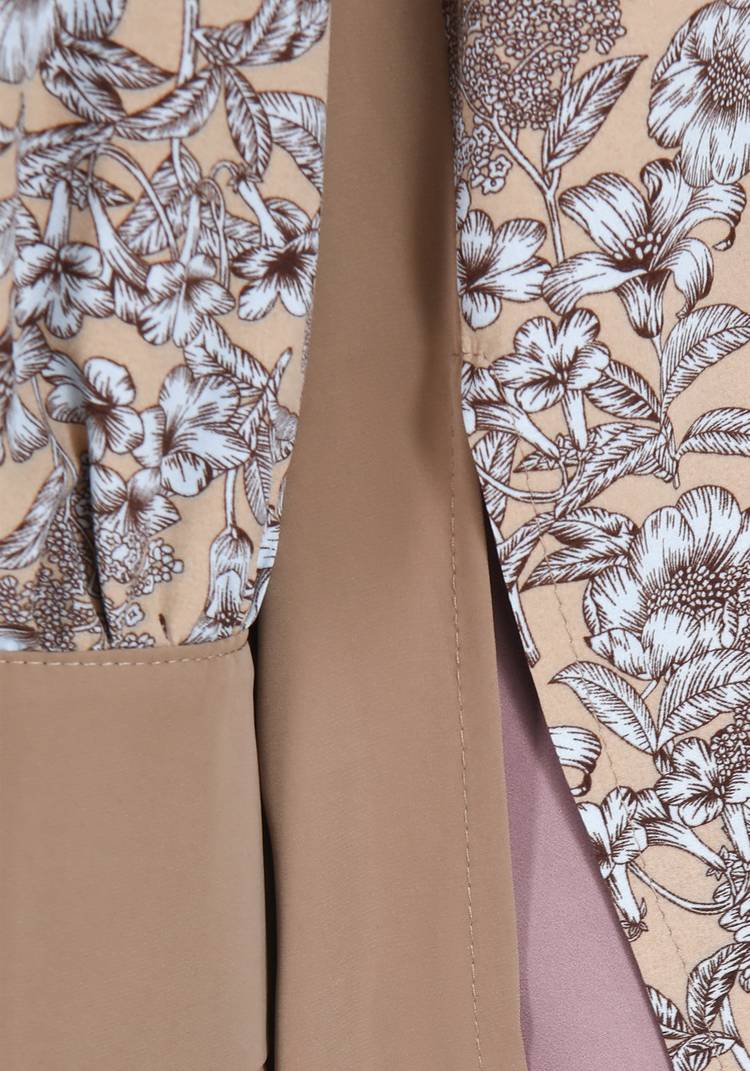 Блуза удлиненная с цветочным принтом шир.  750, рис. 4