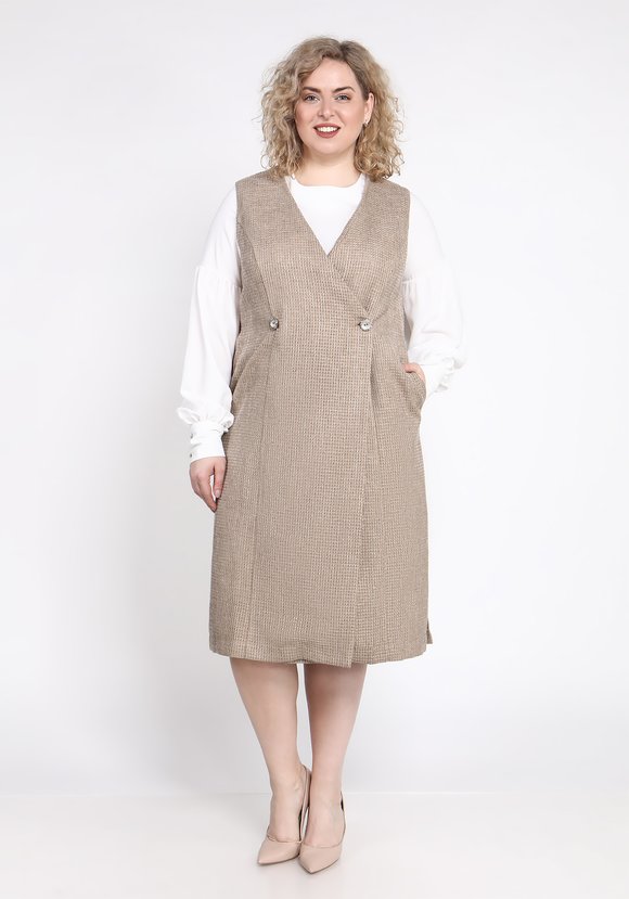 Сарафан двубортный шир.  580, рис. 1