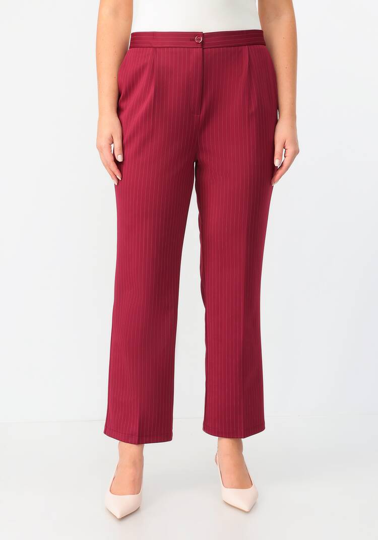 Брюки прямого кроя в полоску шир.  750, рис. 4