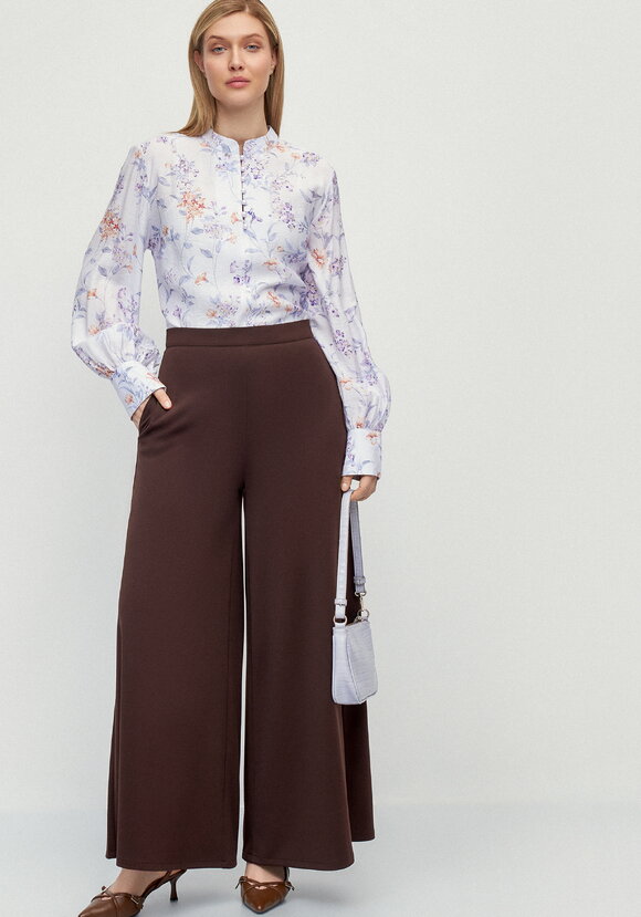 Брюки палаццо с комфортным поясом Жасмин шир.  580, рис. 1
