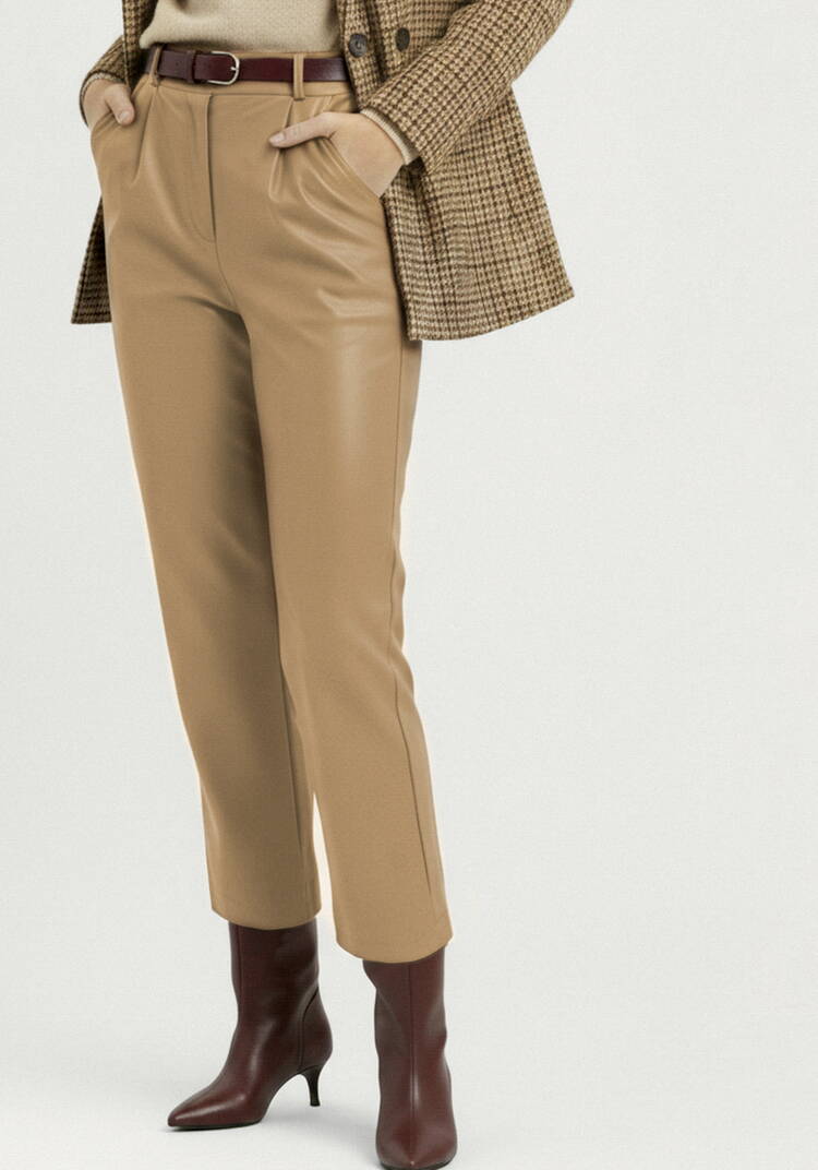 Брюки трикотажные с напылением под кожу шир.  750, рис. 18