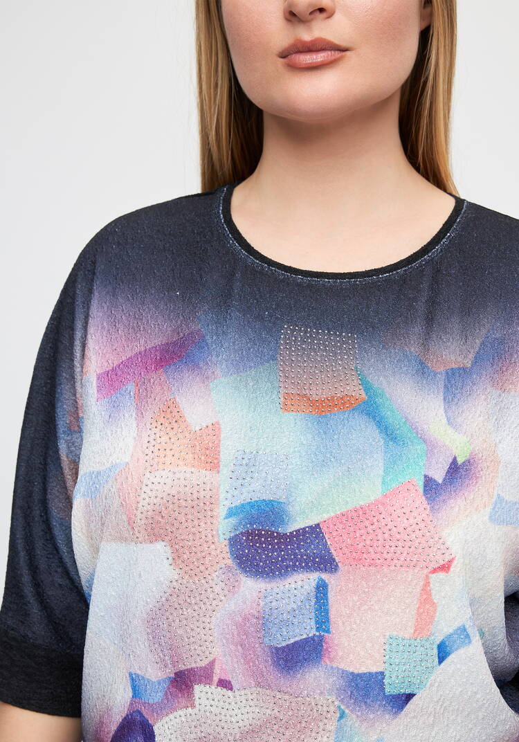 Блуза со стразами Амилия шир.  750, рис. 15