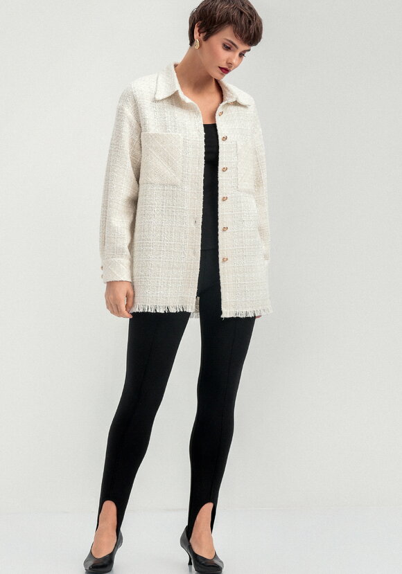 Жакет твидовый с фактурной нитью шир.  580, рис. 20