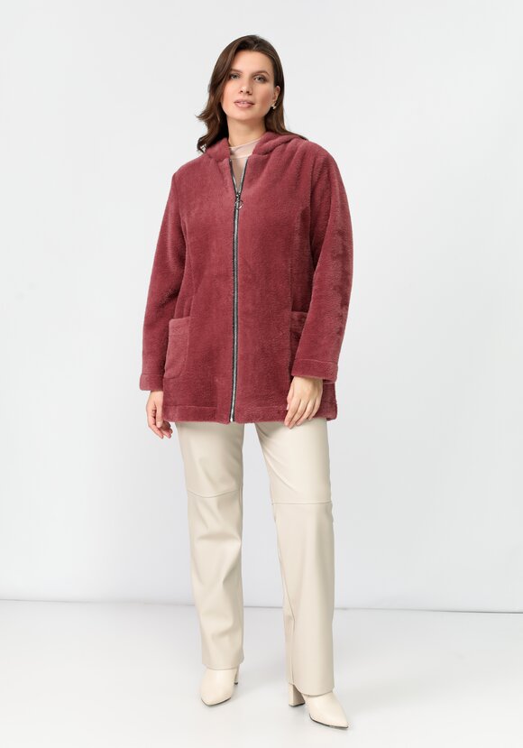 Толстовка плюшевая на молнии с капюшоном шир.  580, рис. 2