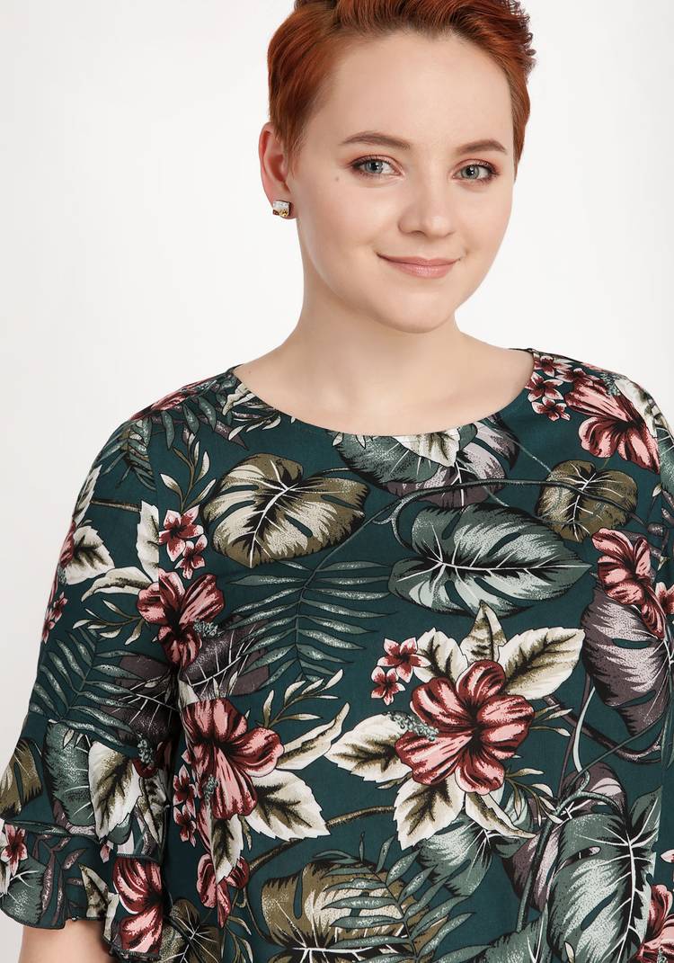 Блуза Яркие тропики шир.  750, рис. 24