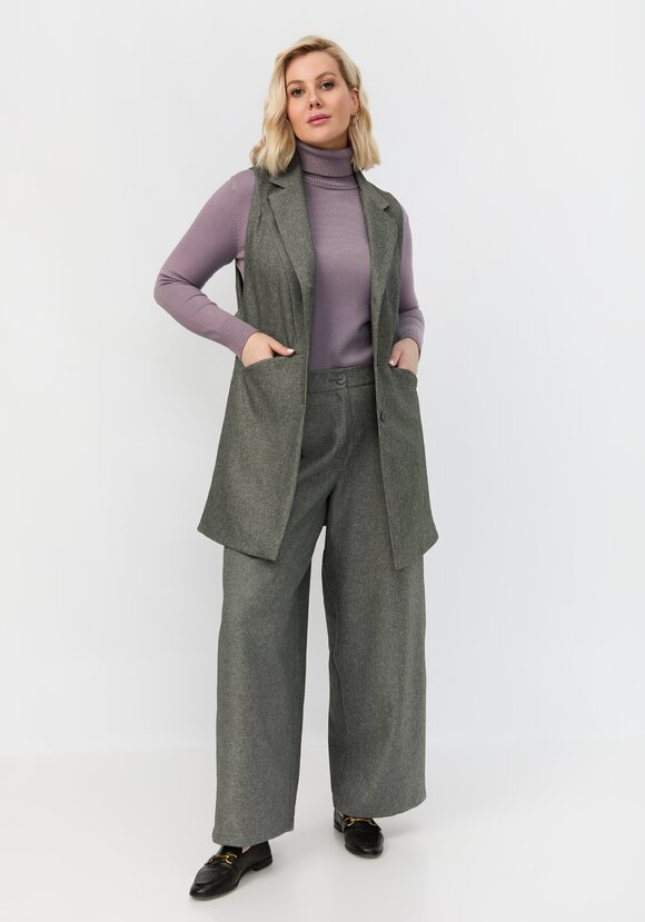 Жилет удлиненный с разрезами по бокам шир.  580, рис. 2