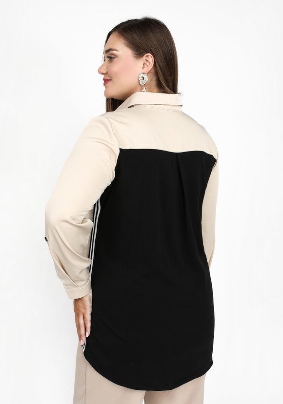 Блуза Строгий взгляд шир.  580, рис. 3