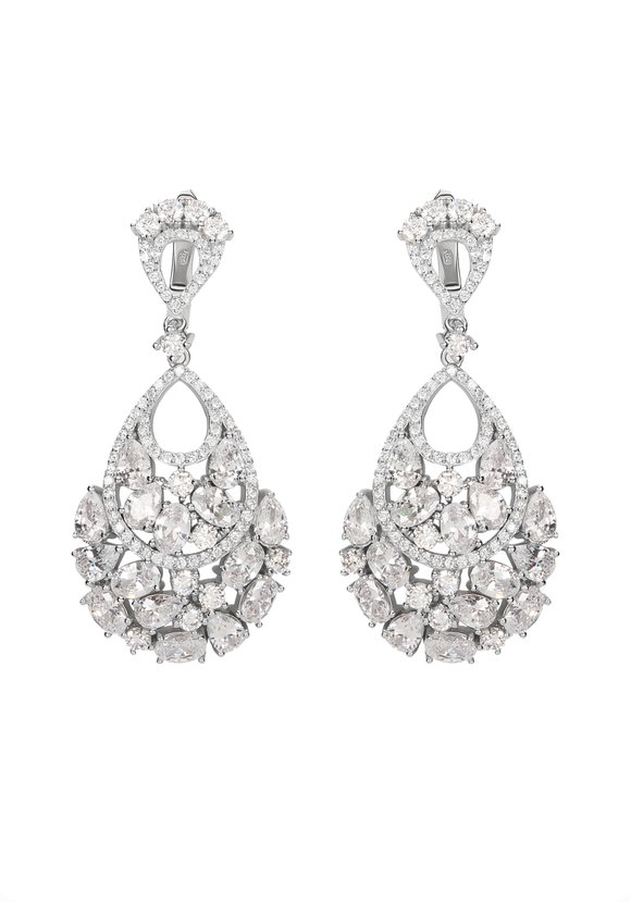 Серебряные серьгиВальс шир.  580, рис. 1