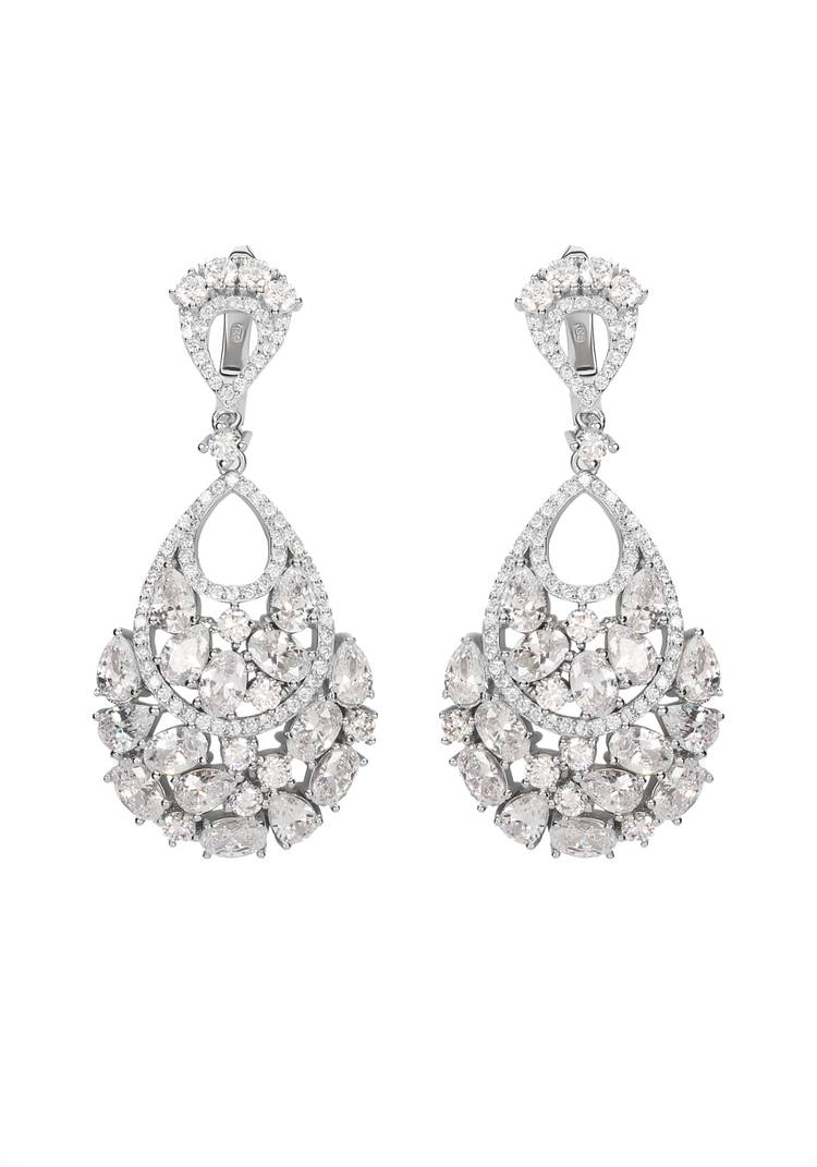 Серебряные серьгиВальс шир.  750, рис. 1