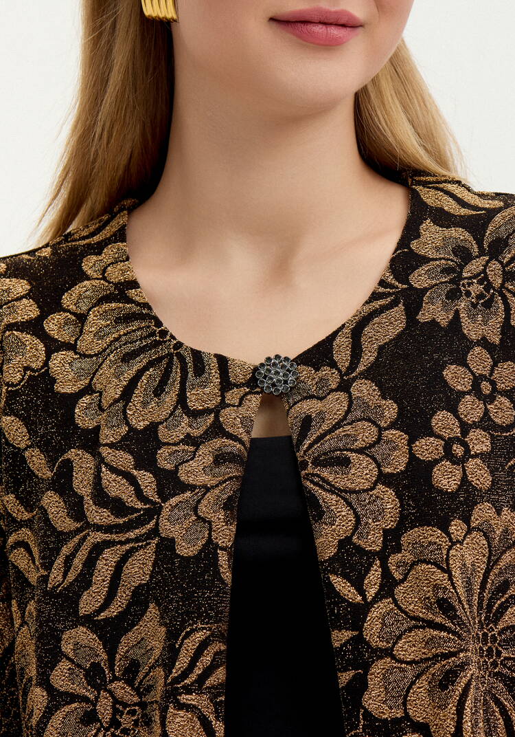 Кардиган с рисунком из люрекса шир.  750, рис. 13