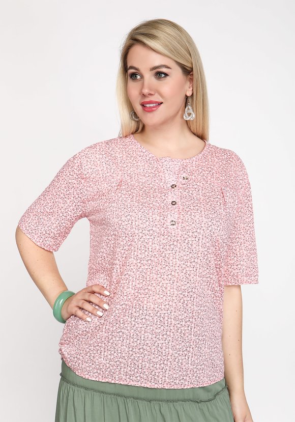 Блуза Карамельные мечты шир.  580, рис. 8