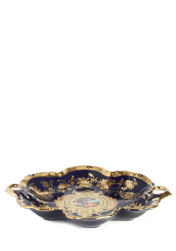 Фруктовница кобальтовая Влюблённая пара шир.  580, рис. 2