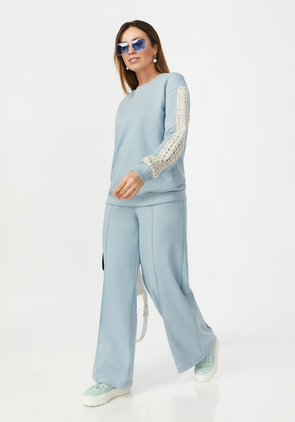 Свитшот со вставками на рукавах шир.  580, рис. 3