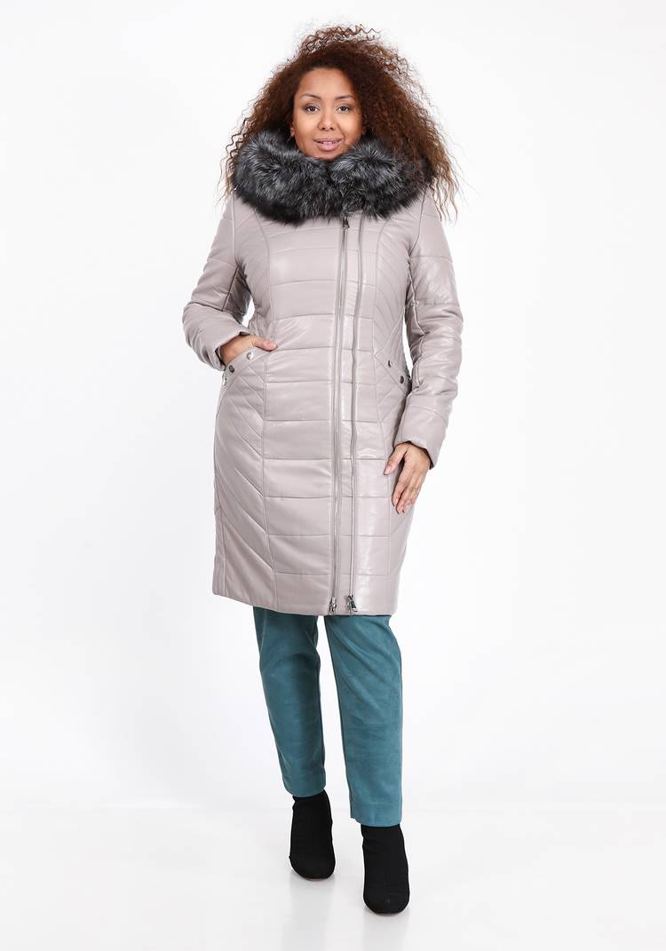 Пальто с мехом чернобурки шир.  750, рис. 5