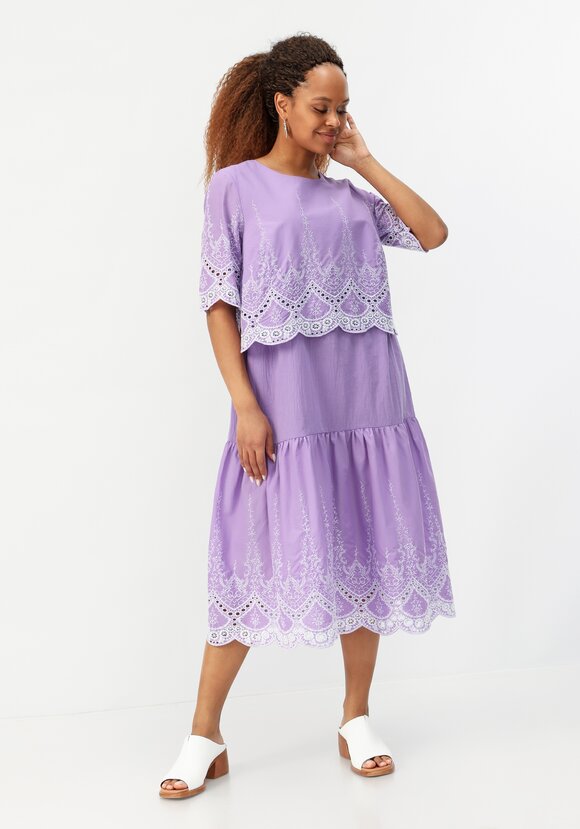 Платье свободного кроя с вышивкой шир.  580, рис. 26