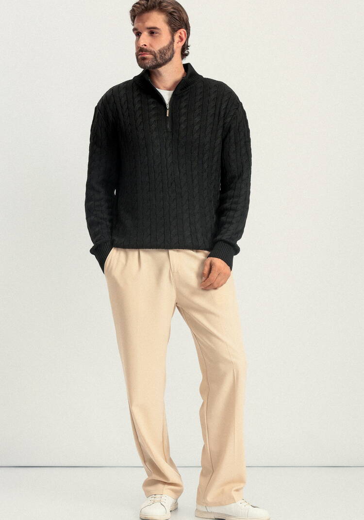 Джемпер с высоким горлом и молнией до груди шир.  750, рис. 19