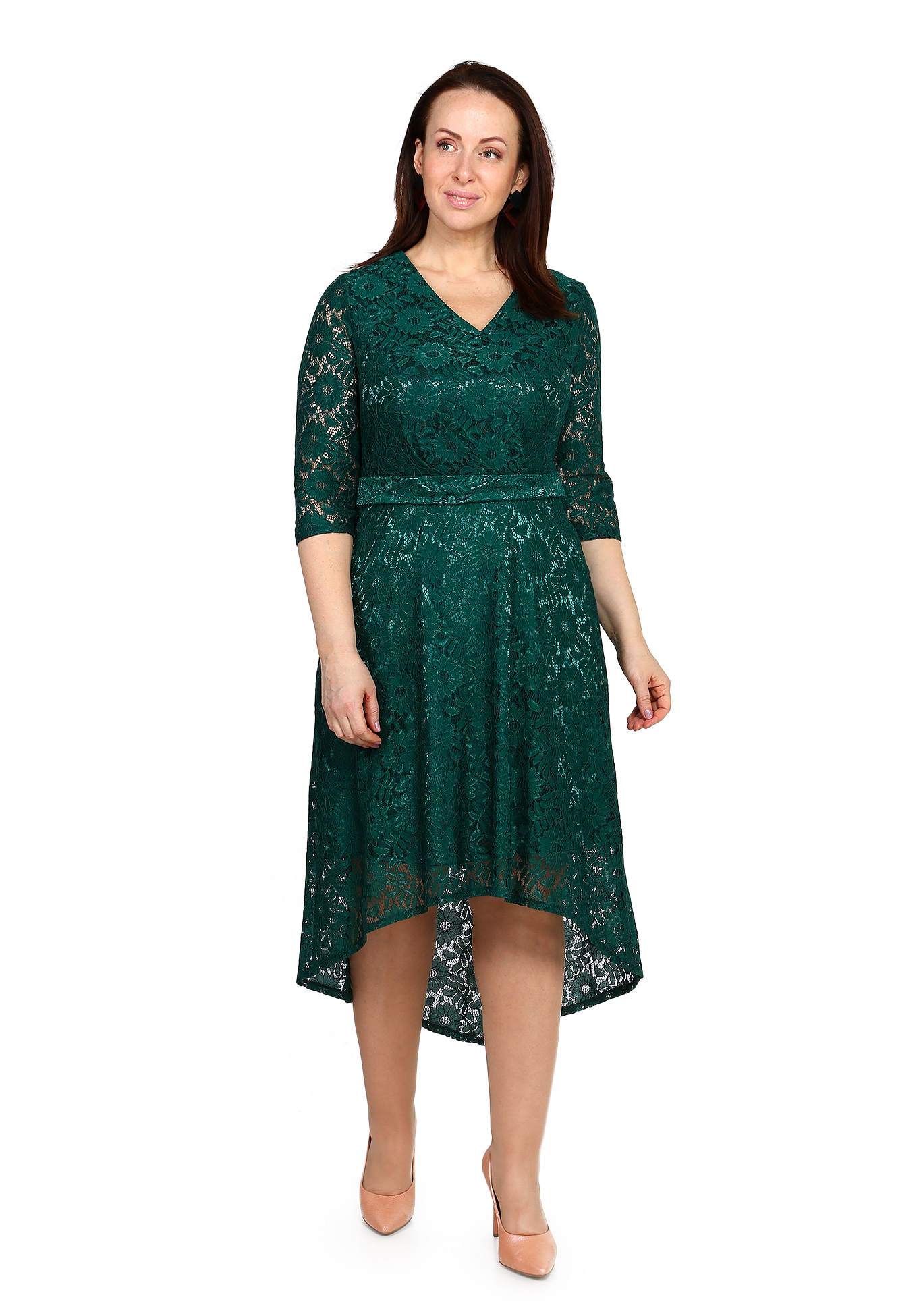 Платье "Азгалория" Kumar collection, размер 64, цвет зелёный - фото 1