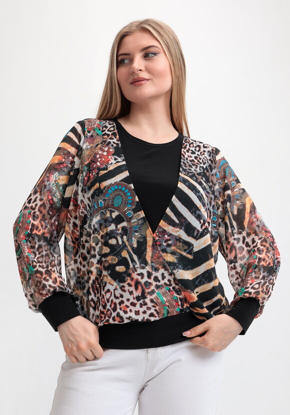 Блуза Африканская история шир.  580, рис. 1