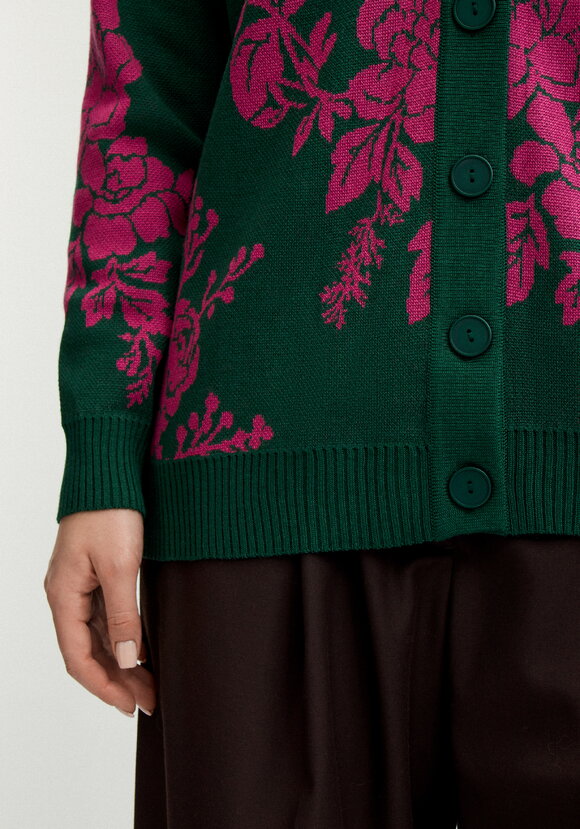 Кардиган с нежным цветочным принтом шир.  580, рис. 6