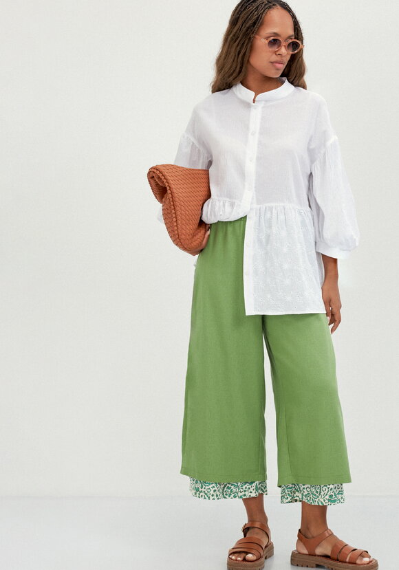 Брюки комбинированные длиной 7/8 шир.  580, рис. 16