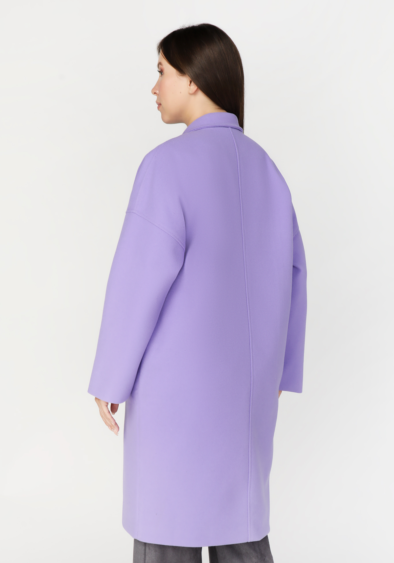 Пальто с круглым воротом Mio Imperatrice, цвет сиреневый, размер 50 - фото 3