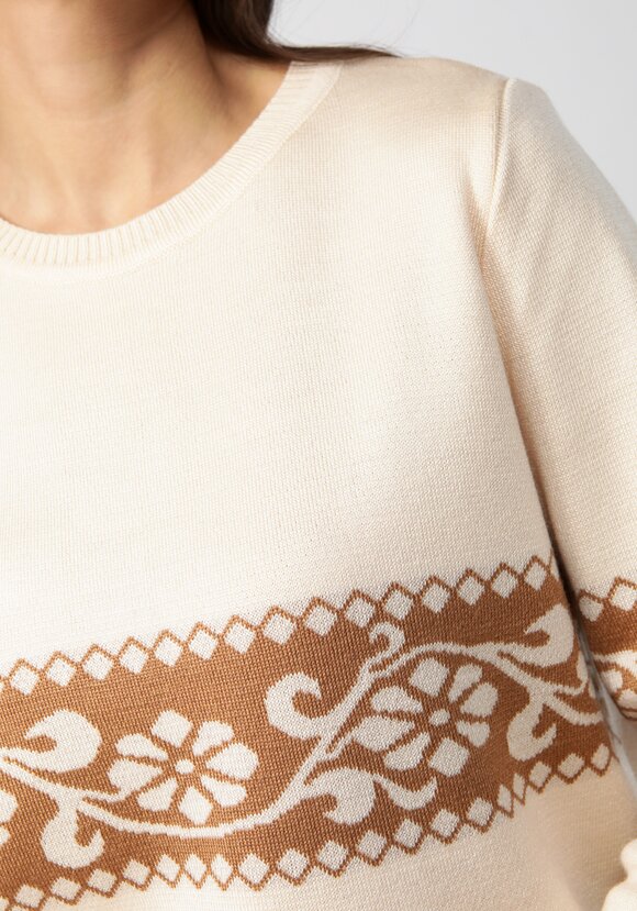 Джемпер женский с рисунком по груди и рукавам шир.  580, рис. 6