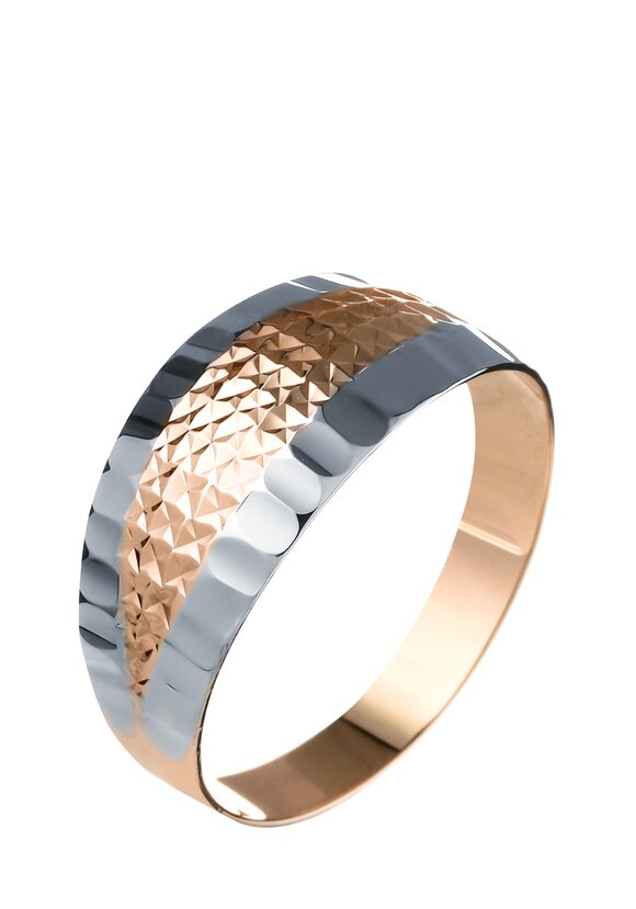 Кольцо золотое Роскошный блеск шир.  580, рис. 3