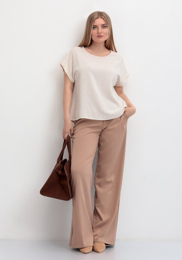 Блуза оверсайз с коротким рукавом шир.  580, рис. 12