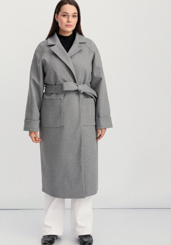 Пальто на подкладе длины миди шир.  580, рис. 30