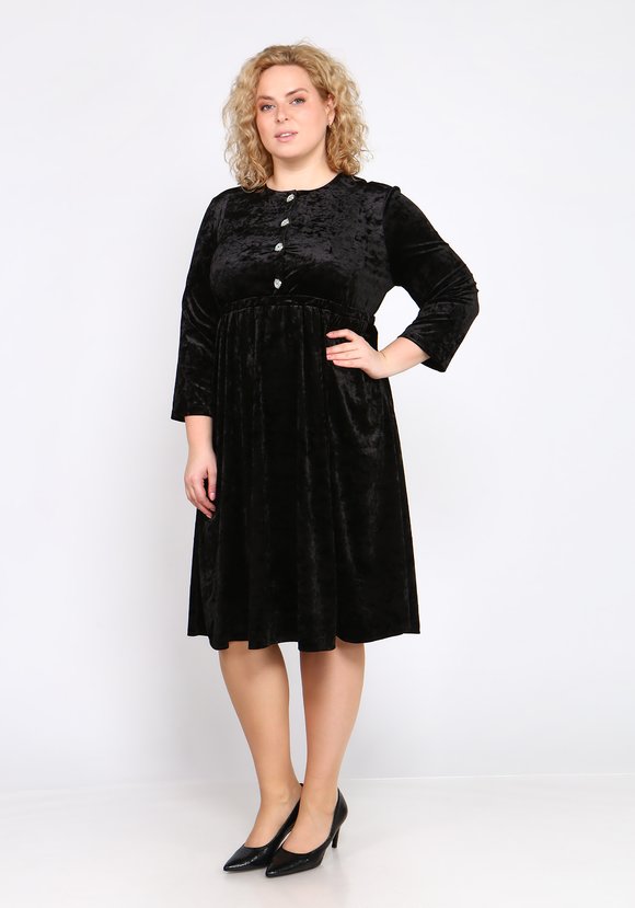 Платье из мраморного велюра шир.  580, рис. 2