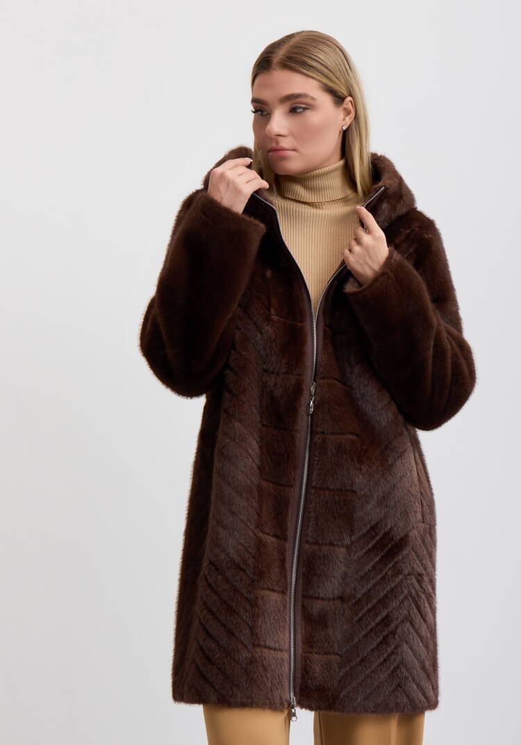 Шуба двухсторонняя Грейс шир.  750, рис. 10