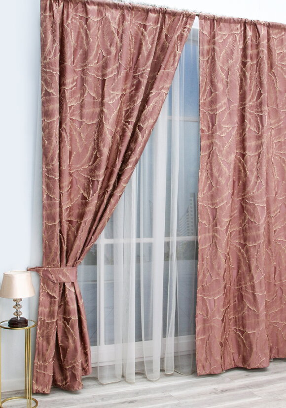 Портьера с обьемной фактурой Доминанта шир.  580, рис. 1