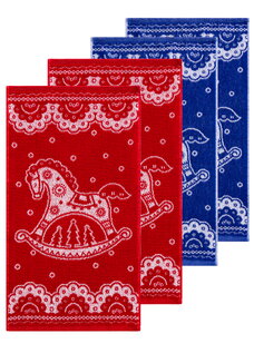 Полотенца махровые Лошадка, 4 шт.