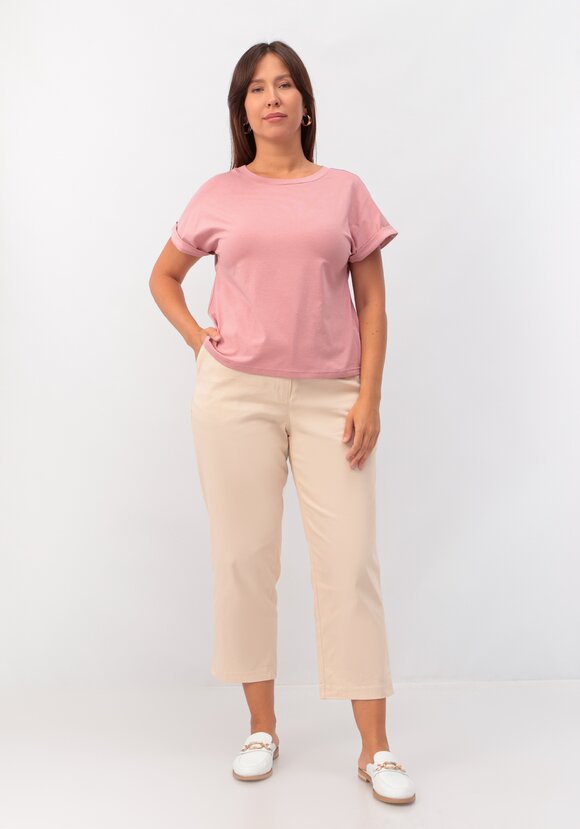 Блуза базовая с подворотами на рукавах шир.  580, рис. 15