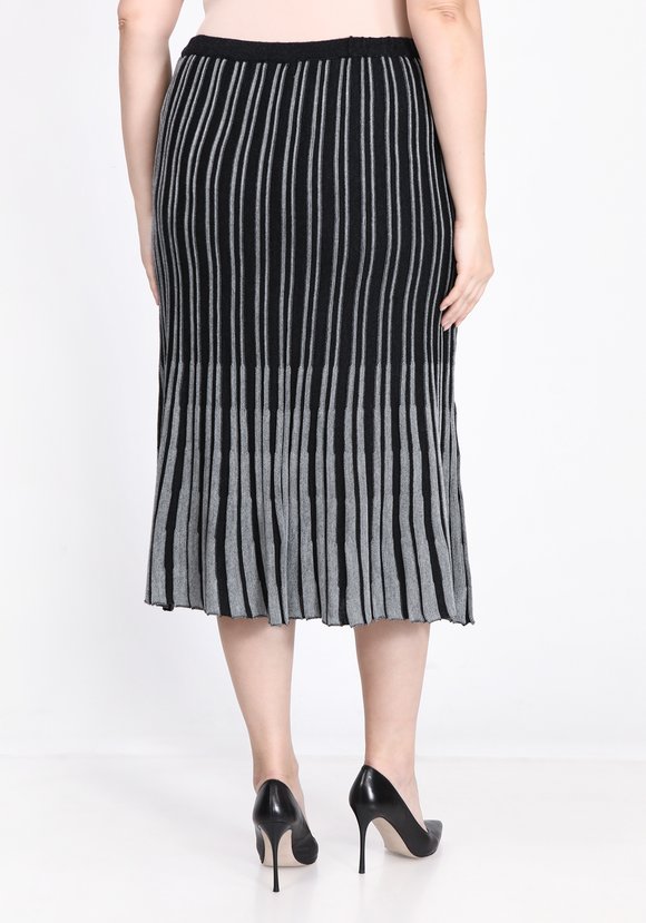 Юбка А-силуэта в вертикальную полоску шир.  580, рис. 2