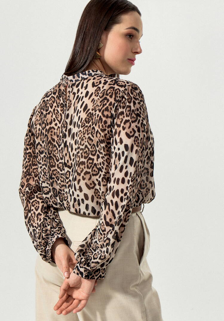 Блуза с принтом леопард шир.  750, рис. 11