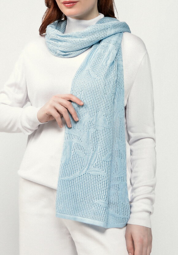 Палантин ажурный из натуральной шерсти шир.  580, рис. 22